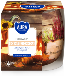 Świeca zapachowa Halloween w szkle z wzorem sn71s-466 Aura