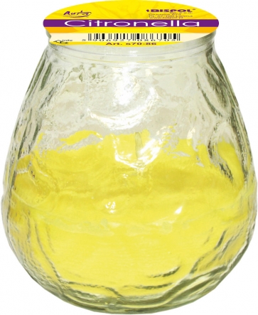 Zapachowa świeca ogrodowa w szkle CITRONELLA s70-86