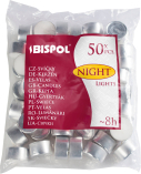 Podgrzewacze tealight 8h 50 sztuk w folii p30-50