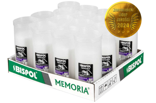 Wkłady do zniczy parafinowe 15szt. Memoria p320