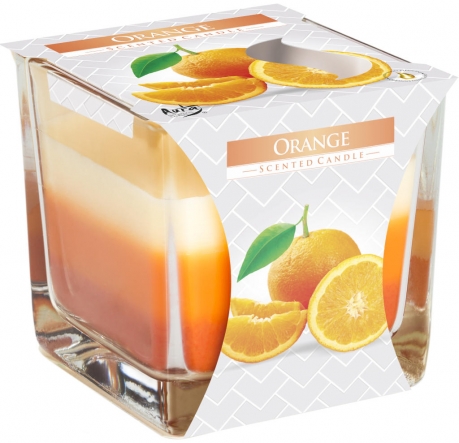 Świeca zapachowa trójkolorowa Pomarańcza snk80-63