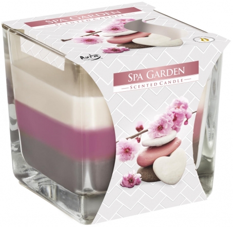 Świeca zapachowa trójkolorowa Ogród SPA snk80-254
