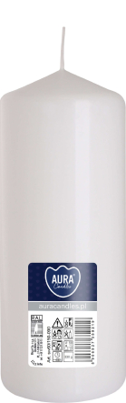 Świeca walec biała sw60/150-090