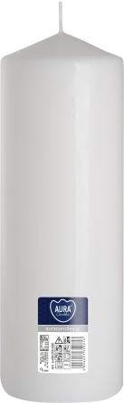 Świeca walec biała sw80/250-090
