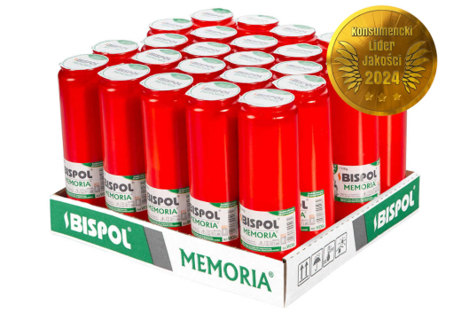Wkłady do zniczy olejowe 24 sztuk Memoria WO6c czerwone