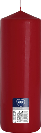 Świeca walec burgund sw80/250-036