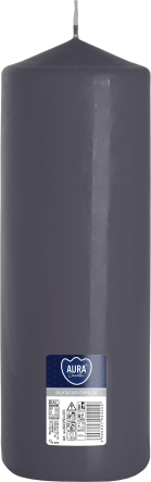 Świeca walec szary sw80/250-070