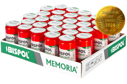 Wkłady do zniczy olejowe 30 sztuk Memoria WO2c czerwone