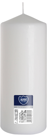 Świeca walec biała sw80/200-090
