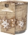 Świeca zapachowa Gingerbread w prostym szkle z wzorem sn72s-23
