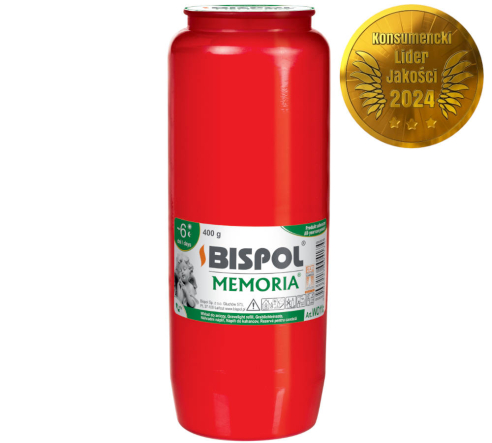 Wkład olejowy do zniczy Memoria WO11c czerwony na sztuki