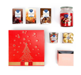Zestaw świąteczny Premium POD CHOINKĘ -7 elementów, świece zapachowe i podgrzewacze