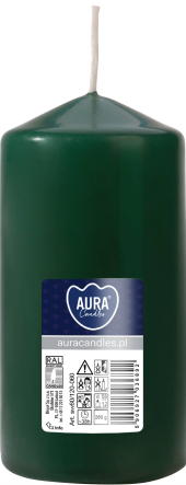 Świeca walec butelkowa zieleń sw60/120-060