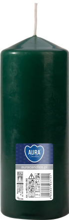 Świeca walec butelkowa zieleń sw60/150-060