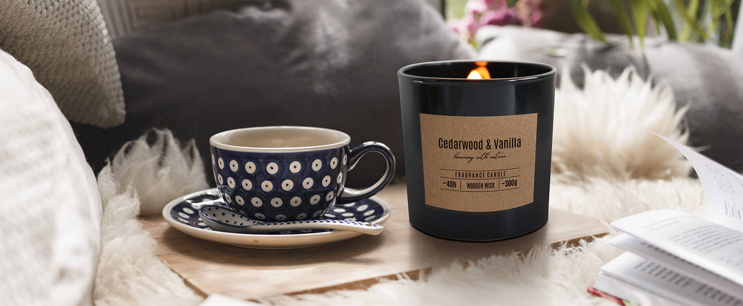 Czarne świece zapachowe